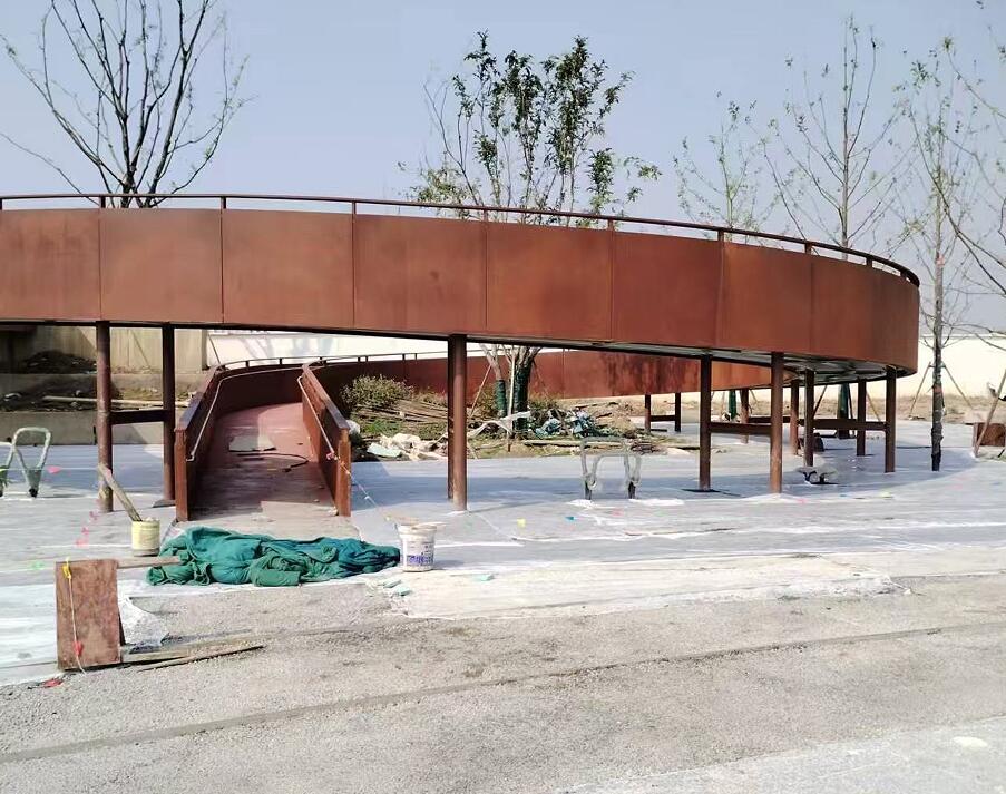 仙居耐候钢板廊架